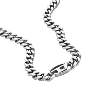 Diesel DX1433040 Stainless Steel Logo Necklace - A9215