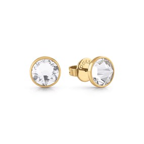 Guess JUME01343JWYGT/U Gold Tone CZ Stud Earrings - A9305