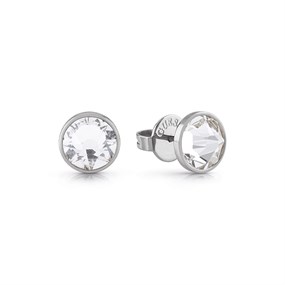 Guess JUME01343JWYSTT/U Silver Tone CZ Stud Earrings - A9306