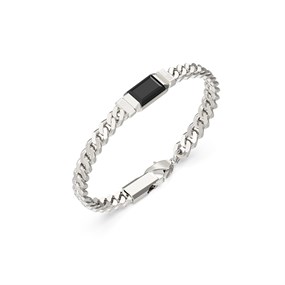 Guess JUMB06067JWSTBKS Steel Tag Bracelet - A9338