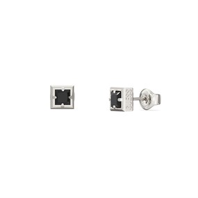 Guess JUME06075JWSTBKT/U Steel Square Stud Earrings - A9339