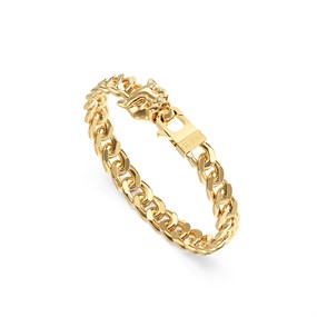 Guess JUMB06084JWYGL Stainless Steel Gold Tone Panther Bracelet - A9340