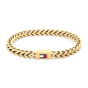 Tommy Hilfiger 2790648 Gold Tone Stainless Steel Chain Bracelet - A9652