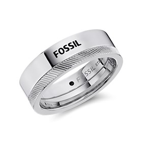 Fossil JF03997040 Steel Ring - A97106