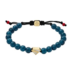 Fossil JFC04891998 Superman Blue Quartzite Beaded Bracelet - A97153