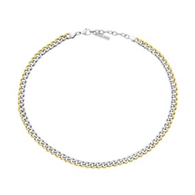 Police PEAGN0006602 URBAN REBEL Stainless Steel Two Tone Necklace - A98368
