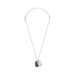Police PEAGN0003601 OBSIDIAN Steel Duo Tag Necklace - A98377