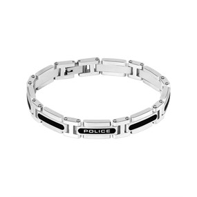 Police PEAGB0013001 LATCHSTRIKE Stainless Steel And Black Bracelet - A98382