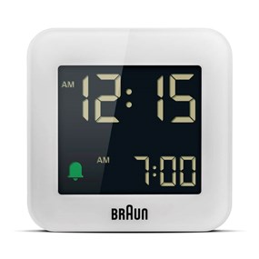 Braun BC08W Digital Travel Alarm Clock - C0398