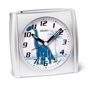Seiko QHE212S Brontosaurus Dial Alarm Clock - C06156