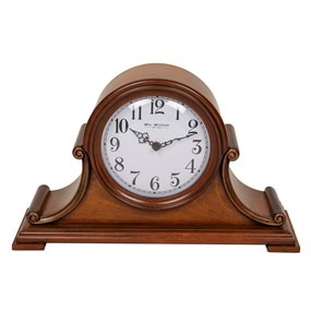 Widdop Mahogany Finish Napoleon Mantel Clock - C1879