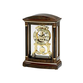 Bulova B2026 Valeria Wood Skeleton Mantel Clock - C1888