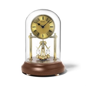 Seiko QXN236G Rotating Pendulum Gold Tone Anniversary Clock - C3020