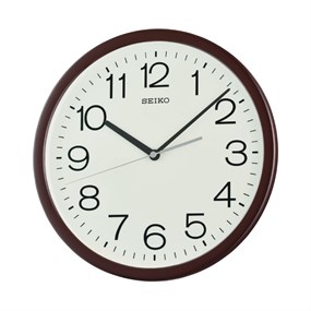 Seiko QXA847B Brown Wall Clock - C57174