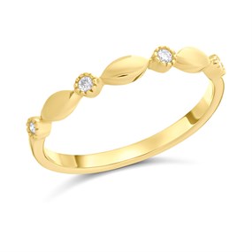 9ct Gold Diamond Band Ring - 5pts - D5820