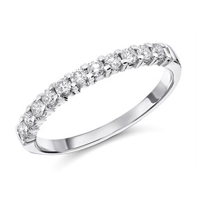 9ct White Gold Diamond Eternity Ring - 1/3ct - D71223