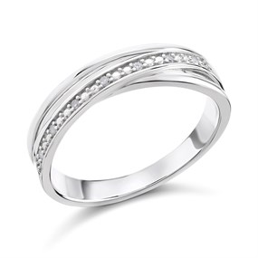 My Diamonds Silver Diamond Band Ring - D99147