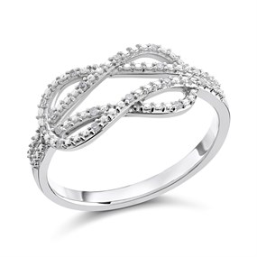 My Diamonds Silver Diamond Ring - 9pts - D99156