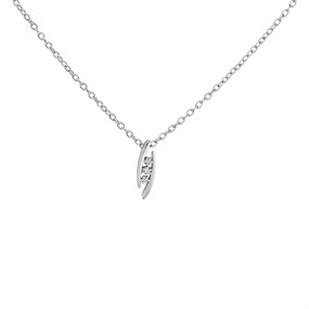 My Diamonds Silver Diamond Trilogy Necklace - D99177