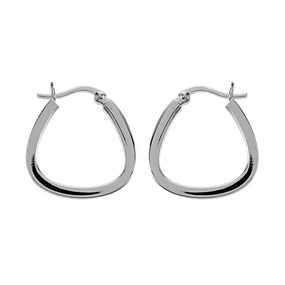 Silver Handbag Hoop Earrings - 24mm - F13110