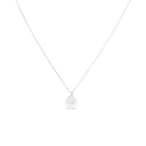 Silver Cubic Zirconia Dragonfly Necklace - F35146