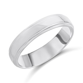 Silver 5mm Band Ring - F62008
