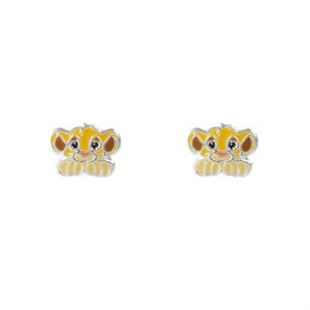 Disney Silver Simba Stud Earrings - F67173