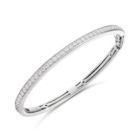 TI SENTO Silver 2298ZI CZ Bangle - F69126