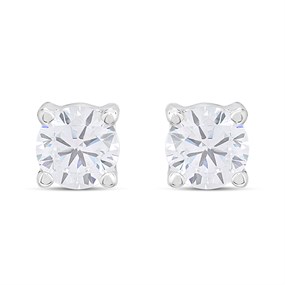 TI SENTO Silver 7319ZI CZ Stud Earrings - F69128