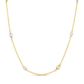 TI SENTO Gold Plated Silver 34097ZY/42 Station Necklace - F69149