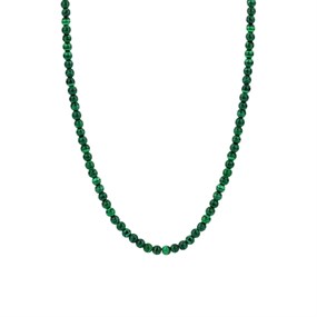 TI SENTO Silver Green Malachite Beaded Necklet - F6941
