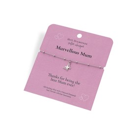 Silver Whisper Marvellous Mum Diamond Bracelet - F7519