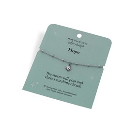 Silver Whisper Hope Diamond Bracelet - F7520