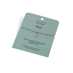 Silver Whisper Brave Diamond Bracelet - F7521