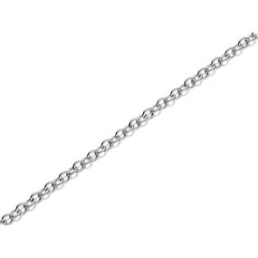 Silver 3mm Wide Trace Chain - 18in - F8834