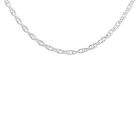 Silver 2mm Wide Prince Of Wales Chain - 19.5in - F90007