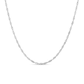 Silver Singapore Chain - 20in - F9023