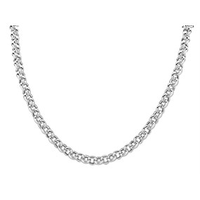 Silver 6mm Wide Belcher Chain - 20in - F9114