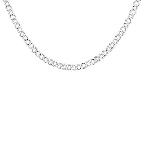 Silver Round Belcher Chain - 20in - F9132