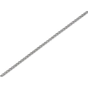 Silver 1mm Wide Spiga Chain - 30in - F9624