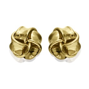 9ct Gold Knot Stud Earrings - 6.5mm - G0242