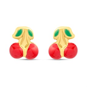 14ct Gold Cherries Stud Earrings - G1315
