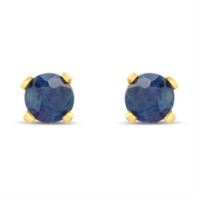 14ct Gold Sapphire Stud Earrings - G1322