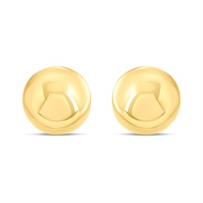 14ct Gold Diamond Cut 4mm Stud Earrings - G1332