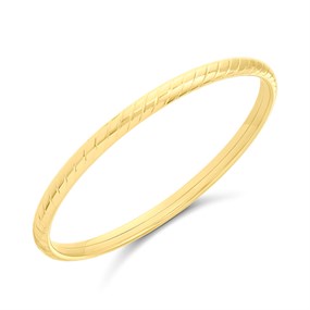 Aureus 9ct Bonded Gold On Sterling Silver Bangle - G6069