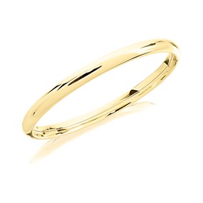 Aureus 9ct Bonded Gold On Sterling Silver Bangle - G6070