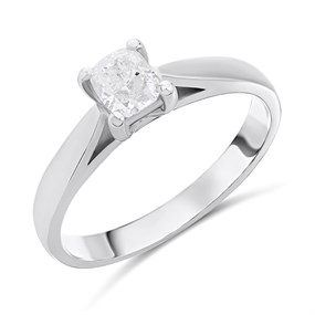 Platinum Diamond Solitaire Engagement Ring - 47pts - G/SI2 - H041232