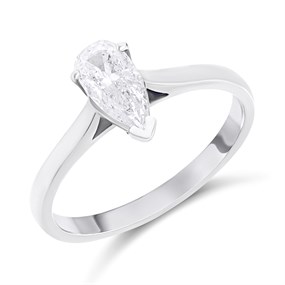 18ct White Gold Diamond Solitaire Engagement Ring - 72pts - F/I1 - H07470