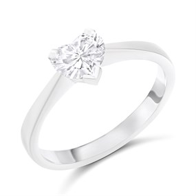Platinum Diamond Solitaire Engagement Ring - 92pts - Certificated - H09233