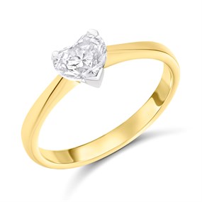 18ct Yellow Gold Diamond Solitaire Engagement Ring - 1.02ct - I/I2 - H101594